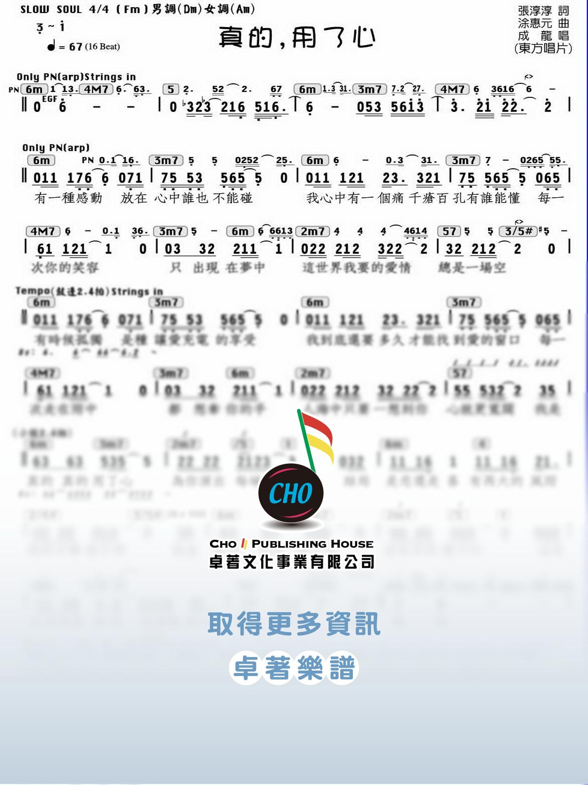 真的用了心